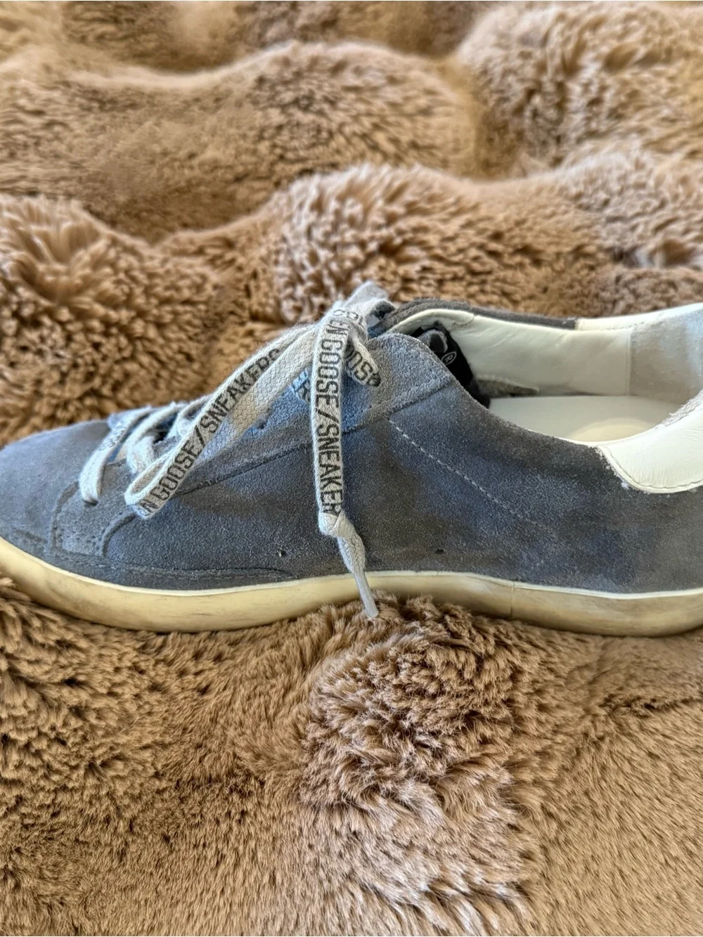 Golden Goose Superstar Suede Sneakers with Pink Star. Size 5